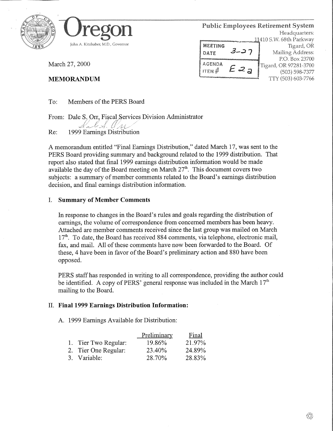 Original packet page 15: Orr’s March 27 memorandum. Its contents are described immediately above.